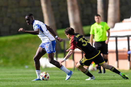 Yahya Kalley of IFK Norrköping and Cody Baker of Seattle