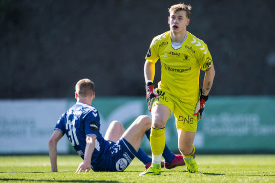 Goalkeeper Leander Øy of Sarpsborg 08