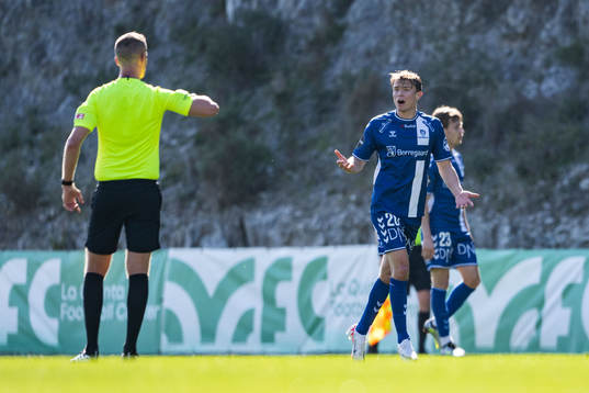 Peter Reinhardsen of Sarpsborg 08 reacts