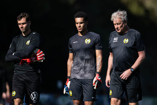 Goalkeeper Davor Blazevic, goalkeeper Oliver Dovin and