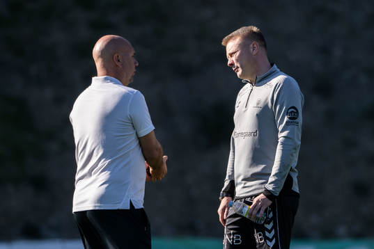 Sports director Mikael Hjelmberg of Hammarby and Head coach