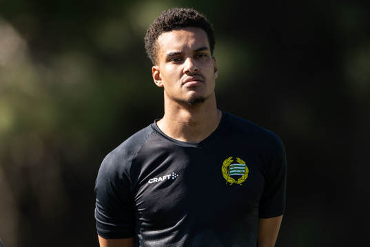 Goalkeeper Oliver Dovin of Hammarby