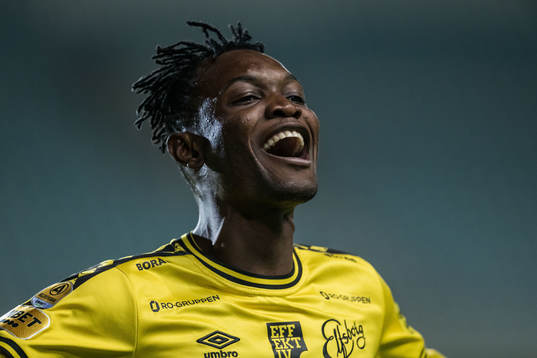 Jalal Abdullah of Elfsborg celebrates