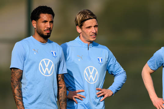 Malmö FFs Sergio Pena och Jens Stryger Larsen