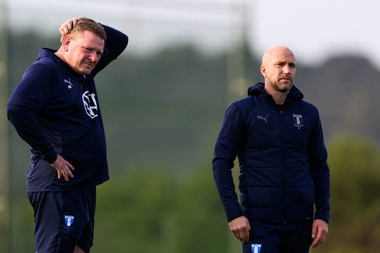 Malmö FFs  Tränare Henrik Rydström