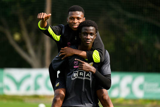 Akoua Romeo Amane och Abdoulaye Faye