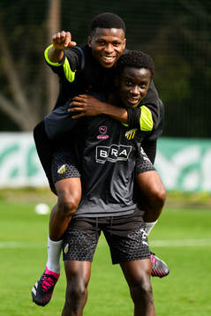 Akoua Romeo Amane och Abdoulaye Faye