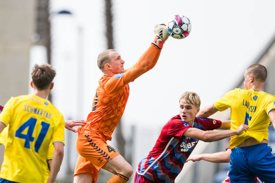Goalkeeper Jonathan Aegidius of Brøndby