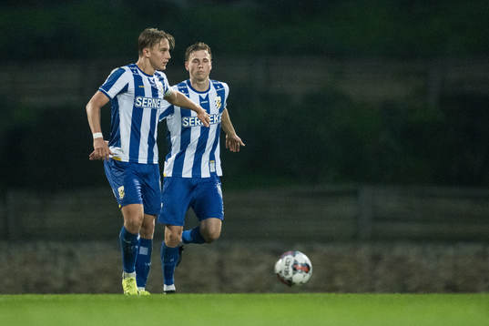 Linus Carlstrand and Vilmer Tyrén of IFK Göteborg