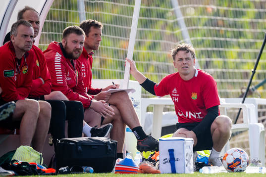Head coach Fredrik Holmberg of GAIS
