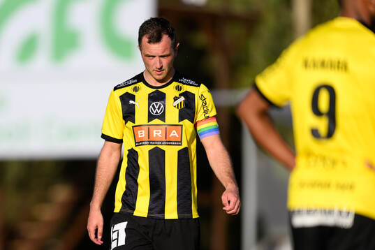 Even Hovland of Häcken looks dejected