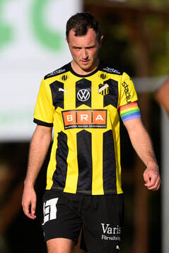 Even Hovland of Häcken looks dejected