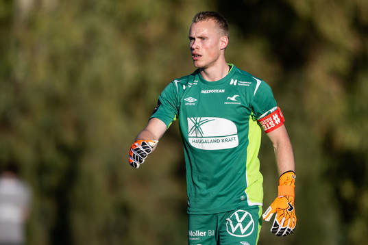 goalkeeper Amund Wichne of Haugesund