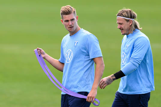 Malmö FFs målvakt Mathias Nilsson och målvakt Johan