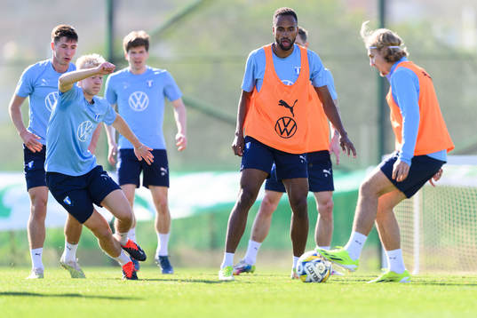 Malmö FFs Otto Rosengren, Isaac Kiese Thelin och Sebastian