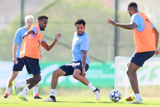 Malmö FFs Taha Ali, Sergio Pena och Isaac Kiese Thelin