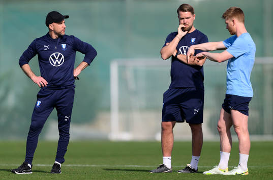 Malmö FFs tränare Henrik Rydström, assisterande tränare