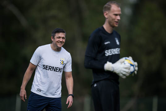 IFK Göteborgs team manager Hannes Stiller och målvakt