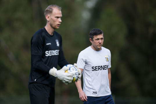IFK Göteborgs målvakt Pontus Dahlberg och team manager