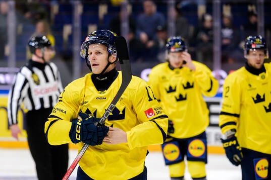 Max Friberg of Sweden looks dejected