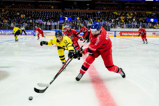 Max Friberg of Sweden and Michal Kempny of Czech Republic