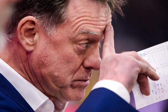 Head coach Radim Rulik of Czech Republic looks dejected