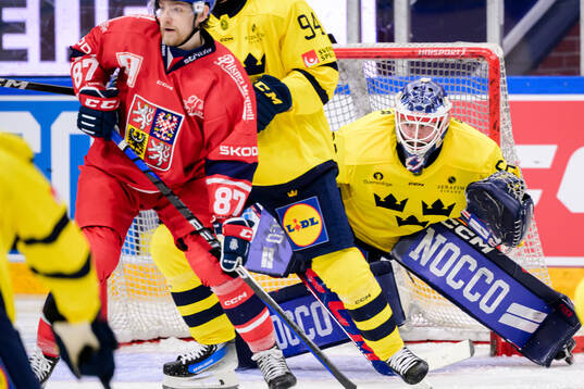 goaltender Marcus Högberg of Sweden