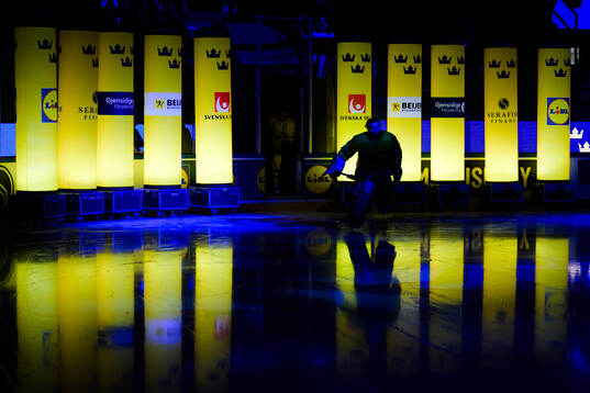 goaltender Filip Larsson of Sweden