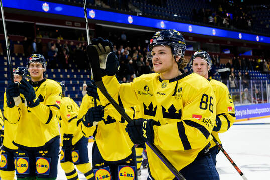 Malte Strömwall of Sweden celebrates