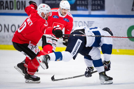 Tristan Scherwey of Switzerland Eemeli Suomi of Finland