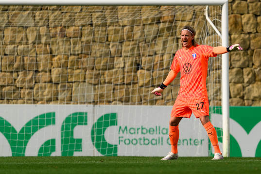 Goalkeeper Johan Dahlin of Malmö FF