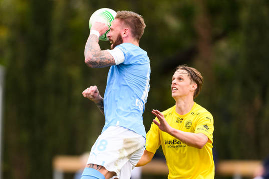 Pontus Jansson of Malmö FF and Runar Espejord of