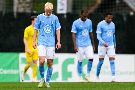 Otto Rosengren of Malmö FF looks dejected