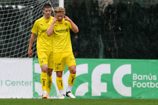 Tobias Fjeld Gulliksen of Bodø/Glimt celebrates