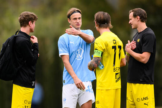 Sondre Sørli of Bodø/Glimt and Erik Botheim of Malmö FF
