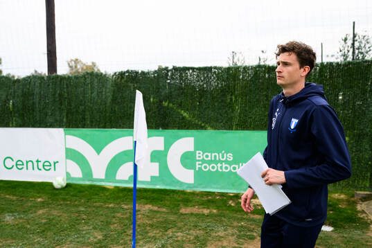 Assistant coach Martin Falk of Malmö FF