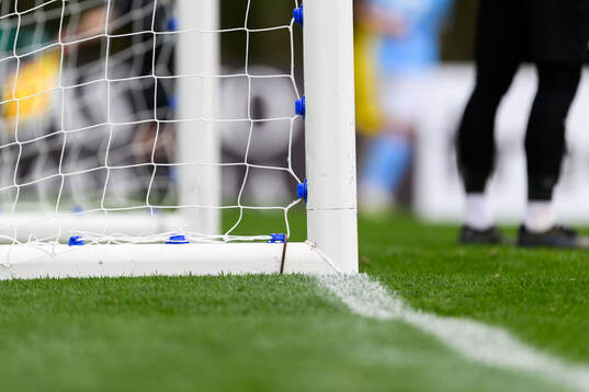 A goalpost and net