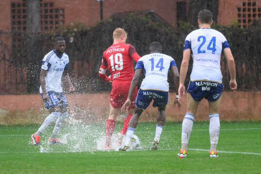 Isak Ssewankambo of IFK Norrköping Sivert Heltne Nilsen of