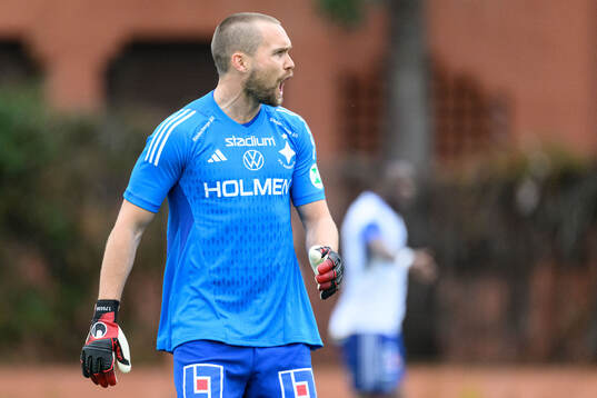 Goalkeeper Oscar Jansson of IFK Norrköping