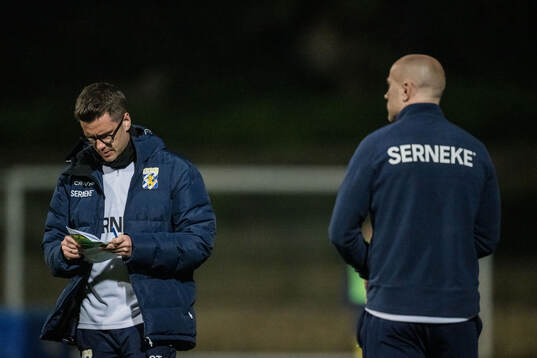 Assistant coach Sindre Tjelmeland and Head coach Jens