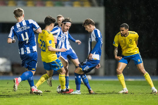 Yuito Suzuki of Brøndby and Gustav Svensson and Sebastian
