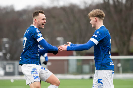 Trelleborgs Fillip Boman och Karl Wendt jublar