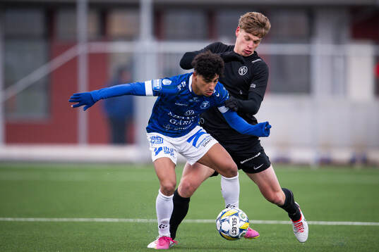 Landskronas Gustaf Bruzelius och Trelleborgs Othmane Salama