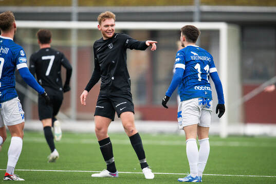Landskronas Melker Jonsson och Trelleborgs Armin Ćulum