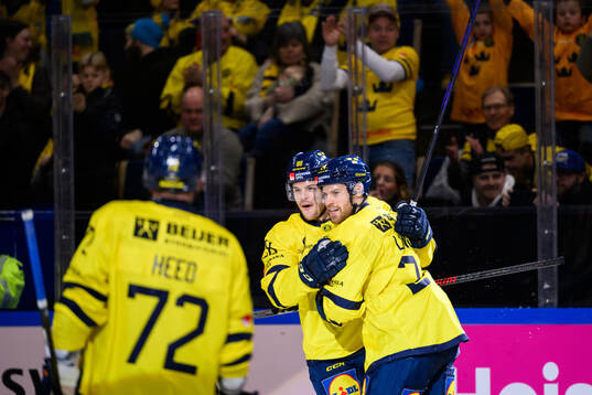 Malte Strömwall of Sweden celebrates