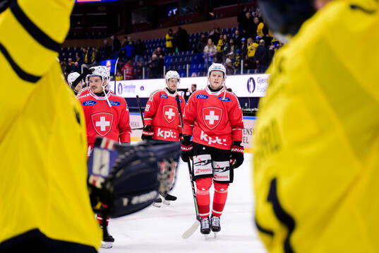 Sven Senteler of Switzerland looks dejected