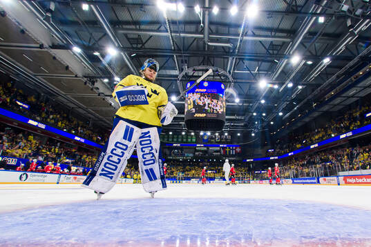 goalkeeper Filip Larsson of Sweden