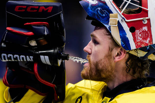 goalkeeper Marcus Högberg of Sweden ahead the Beijer