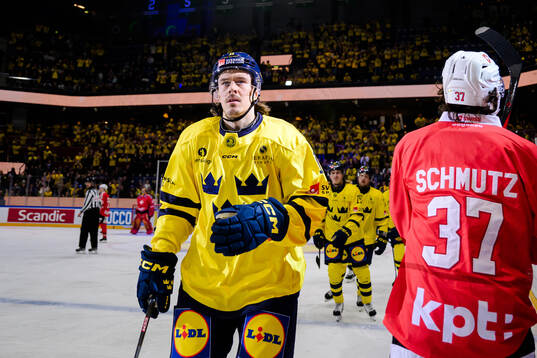 Joakim Nygård of Sweden celebrates