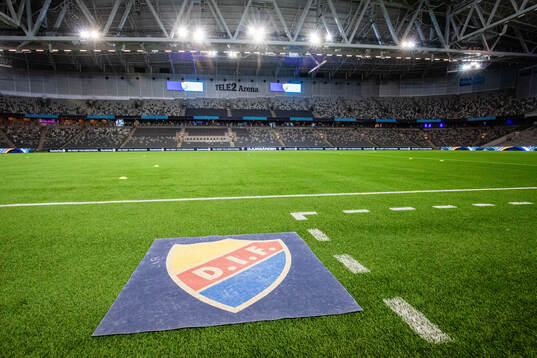 En matta med Djurgårdens logotyp
